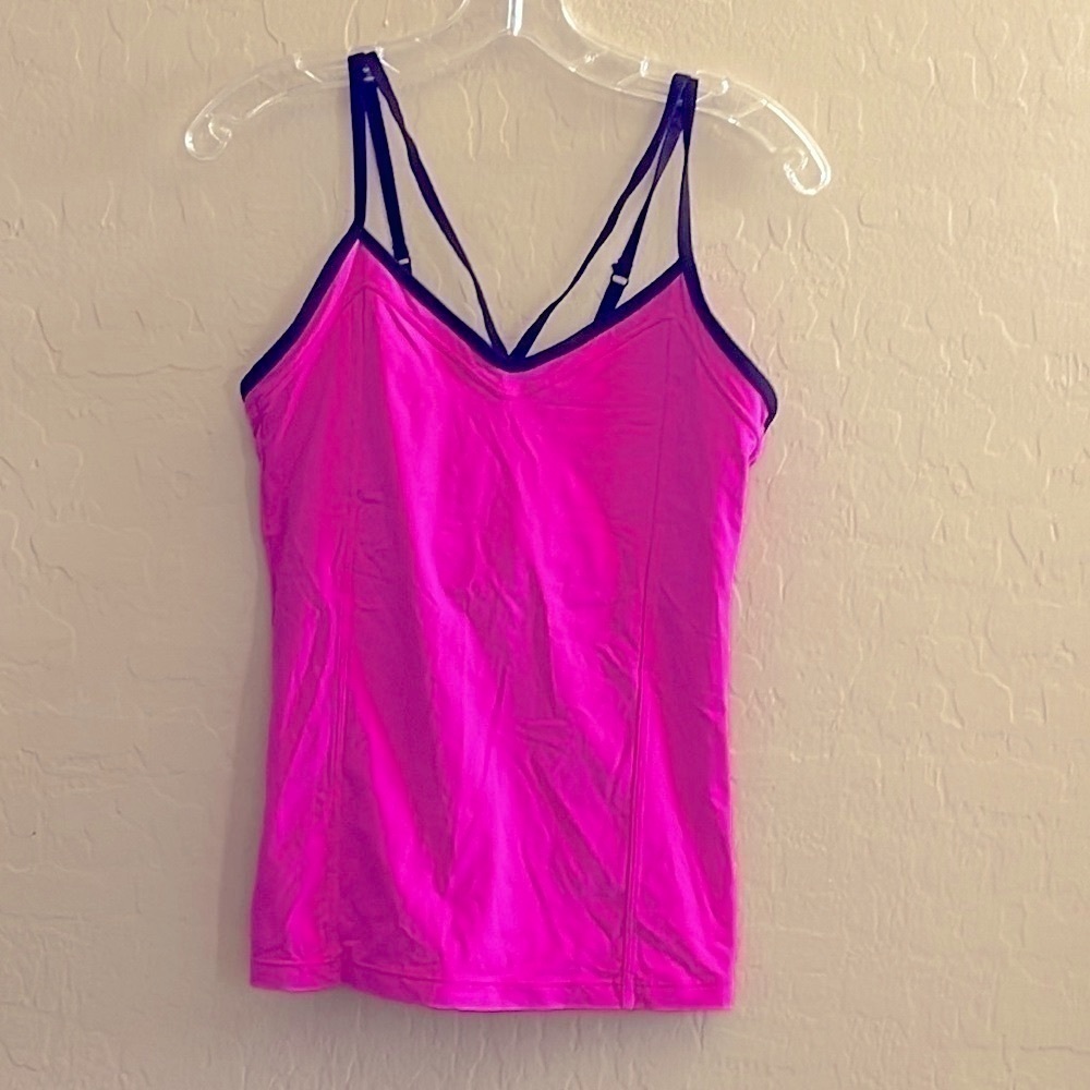 Lorna Jane hot pink sports bra tank‎